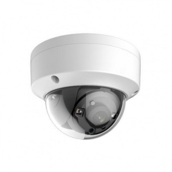 HD-TVI Dome: 5.0MP TVI Camera 2.8mm Fixed Lens Vandal Proof IK10 Weatherproof - White