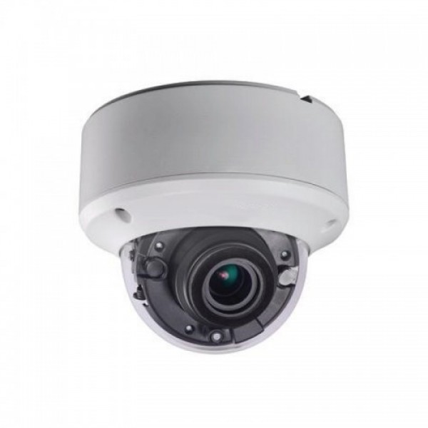 HD-TVI Dome: 5.0MP TVI Camera 2.8-12mm Motorized Lens Vandal Proof IK10 Weatherproof - White