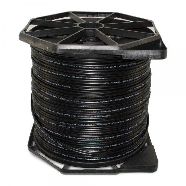 CB1000B 1000FT Bare Copper Siamese Cable ETL & UL Listed