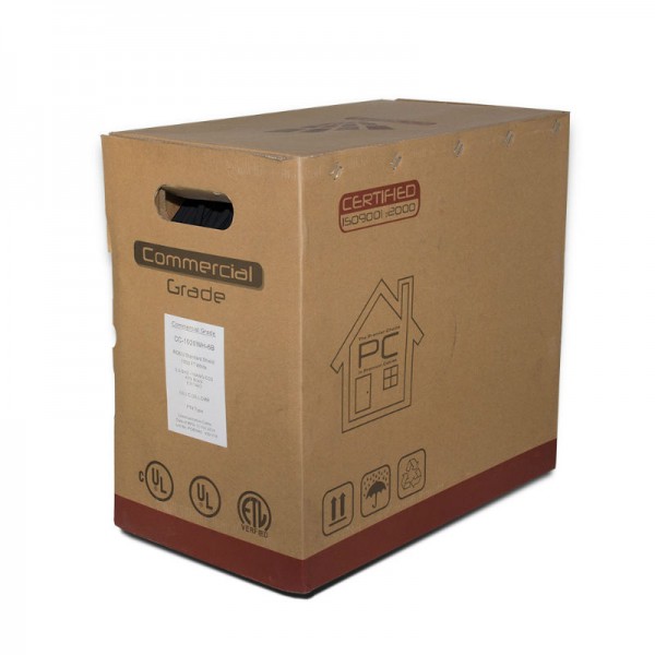 CBRG6BLK RG6 Standard Coaxial Cable 1000FT - Black