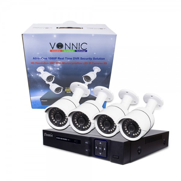 5-in-1 XVR: HD-TVI / HD-CVI / AHD / Analog(960H) & + IP's 8CH 4 Cameras