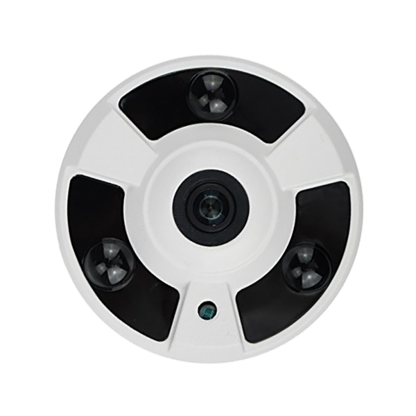 HD-TVI Specialty: 4-in-1 (CVI, TVI, AHD, Analog) Fisheye 1080P 2.4 Fixed Lens 24IR Weatherproof - White