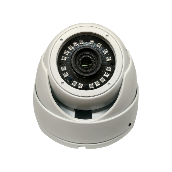 HD-TVI Dome: SONY Cameras w/HD-Lens(6.0MP Fixed Lens / 5.0MP), 18pcs Microcrystalline IR, BLC, DWDR, OSD(CoC), Adjustable To 4MP - White