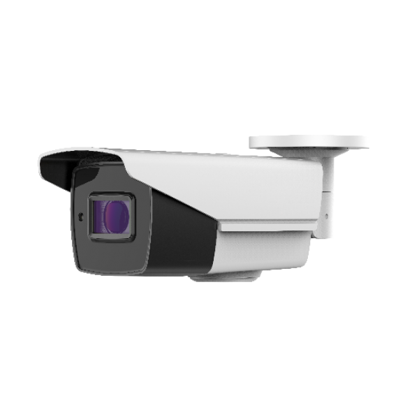 HD-TVI Bullet 4K: 4-in-1(CVI/TVI(8MP), AHD(5MP), Analog) Bullet 4K 2.7-13.5mm Motorized Lens IR LED's Weatherproof - White