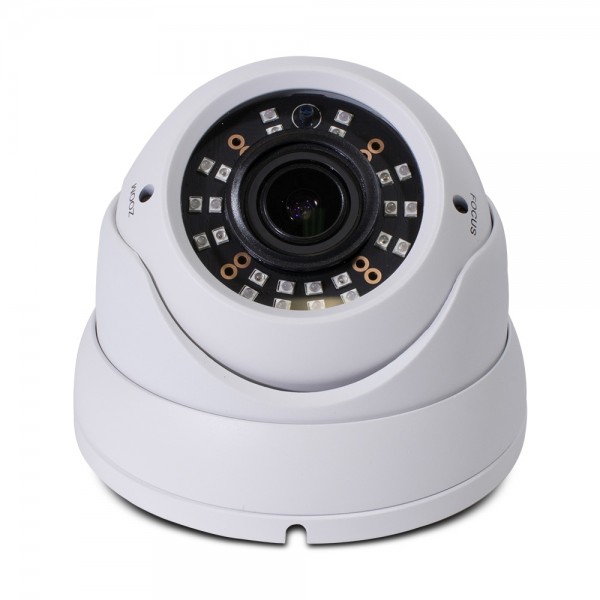 HD 4-in-1(CVI, TVI, AHD, Analog) Turret Dome 4MP 2.8-12mm Vari-focal Lens 24 New IR LEDs Weatherproof