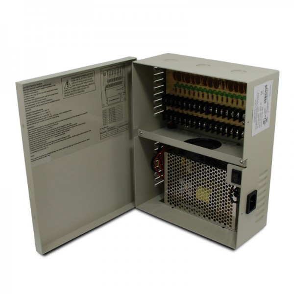 18 CH 20Amp DC12V Power Supply Box. PTC UL Listed