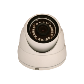 HD-TVI Dome: 1080P 3.6mm Fixed Lens 24IR Weatherproof - White