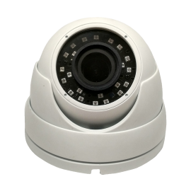 HD-TVI Dome: SONY Cameras w/HD-Lens(6.0MP Fixed Lens / 5.0MP Motorized Len), 24pcs. Microcrystalline IR, BLC, DWDR, OSD(CoC), Adjustable To 4MP - White