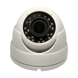 HD-TVI Dome: 4-in-1 (CVI, TVI, AHD, Analog) Bullet 1080P 2.8-12mm Motorized Lens 24IR Weatherproof - White
