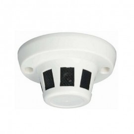 HD-TVI Specicalty: 4-in-1(CVI, TVI, AHD, Analog) 1080p Smoke Detector Camera, 3.7mm Fixed Lens - White
