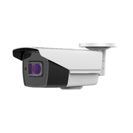 HD-TVI Bullet 4K: 4-in-1(CVI/TVI(8MP), AHD(5MP), Analog) Bullet 4K 2.7-13.5mm Motorized Lens IR LED's Weatherproof - White