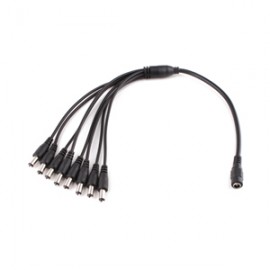 Cables: Power Adaptor DC Splitter 1 Female to 8 Male Cable