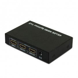 HDMI Splitter: HDMI 2Way (1-in/2-out) Splitter 3D, 4Kx2K, EDID with IR Extention