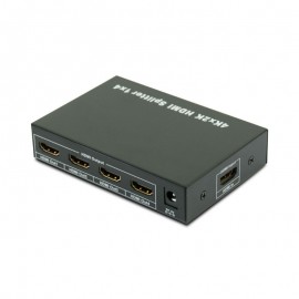 HDMI Splitter: HDMI Splitter with IR Extension 4 Way (1-in/4-out) Splitter 3D