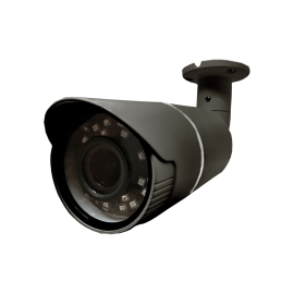 HD-TVI Bullet: 4-in-1 (CVI, TVI, AHD, Analog) Bullet 1080P 2.8-12mm Vari-Focal Lens 27pcs Microcrystalline IR LED's  Weatherproof - Grey