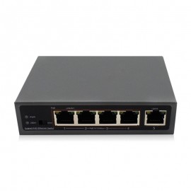 PoE Switch: Super Long Range 5 Port PoE Switch, can extend data transmition up to 200 meters with VLan Function.