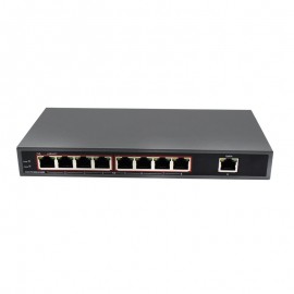PoE Switch: Super Long Range PoE Swith with VLan function, 9 port switch with 1 uplink port for CCTV 